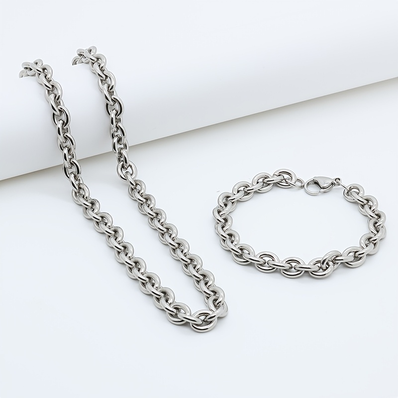 DIY Handmade O-Link Clavicle Necklace for Unisex